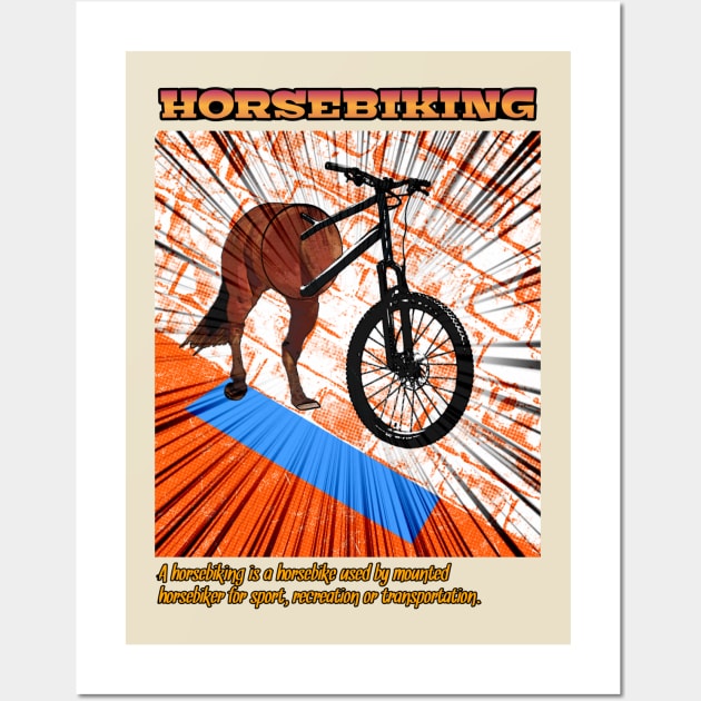 Horsebiking Wall Art by Cybertrunk